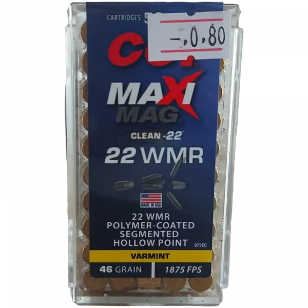 Cci Kal.22 Wmr Maxi Mag Segmented Hp 2,35