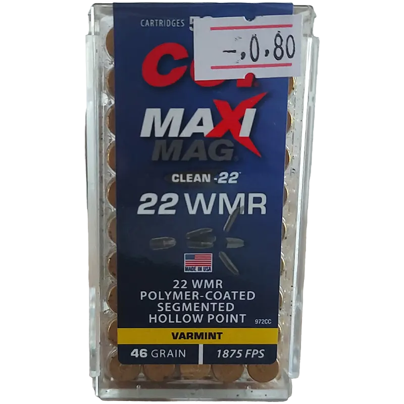 Cci Kal.22 Wmr Maxi Mag Segmented Hp 2,35
