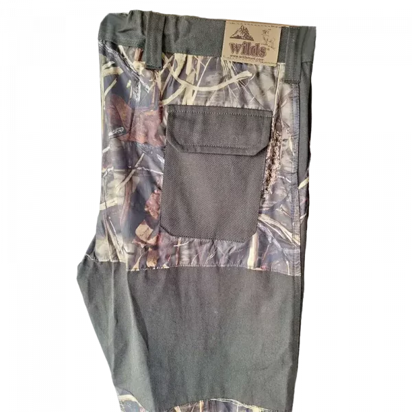 ловен панталон в цвят камуфлаж - горна част